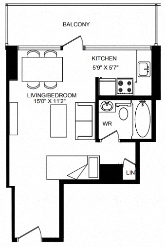 Floor plan layout diagram for SB
